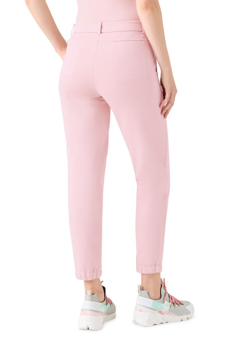 Knit Slim Ankle Pants, Alternate, color, ROSE