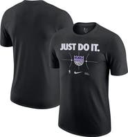 Nike Men's Nike Black Sacramento Kings Just Do It T-Shirt