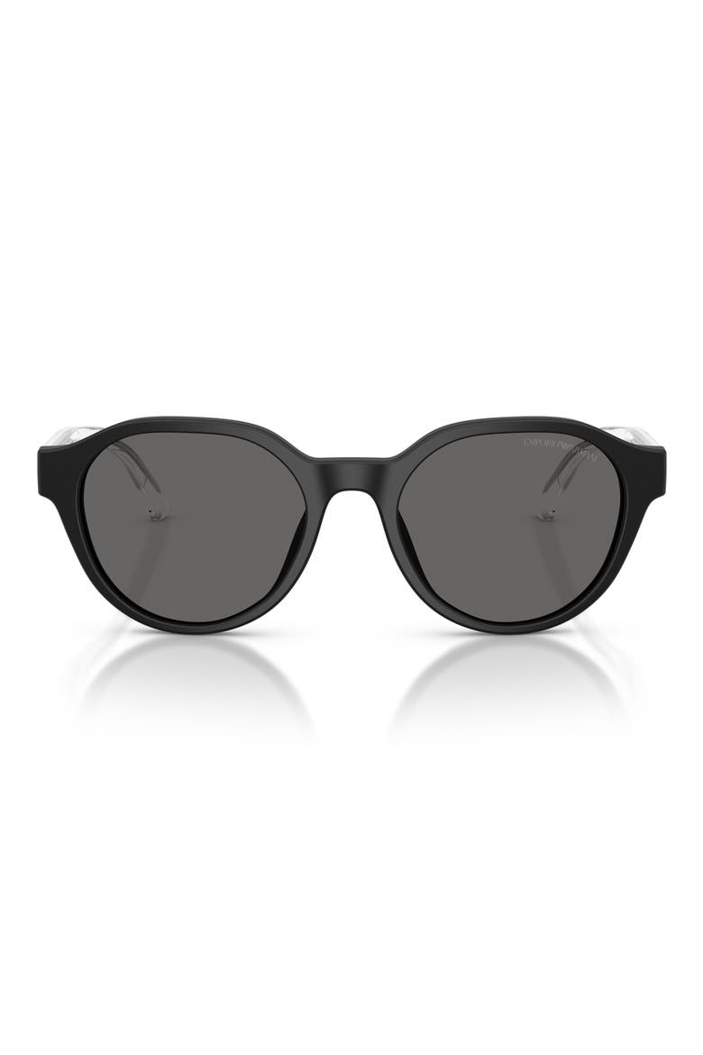 Kids' 48mm Small Phantos Sunglasses, Main, color, MATTE BLACK / DARK GREY