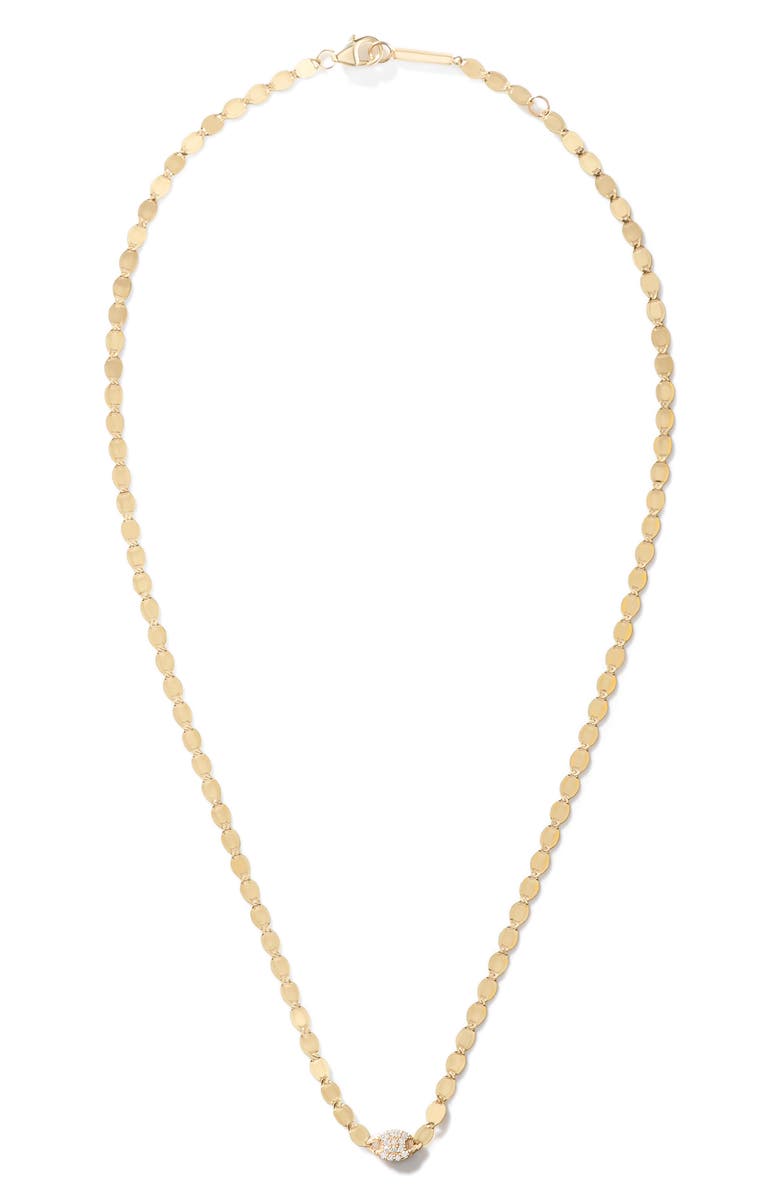 LANA Flawless Nude Diamond Link Chain Necklace, Main, color, Yellow