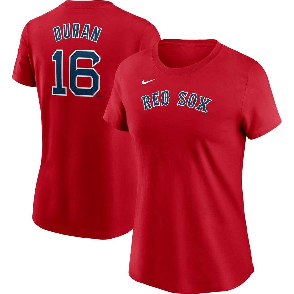 Nike Jarren Duran Red Boston Red Sox Fuse Name & Number T-shirt