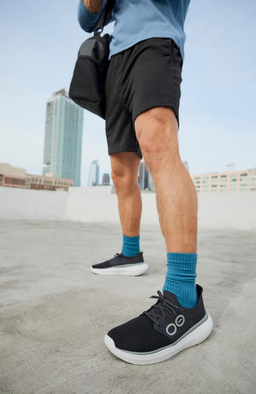 Oofos Oomy Stride Sneaker In Black