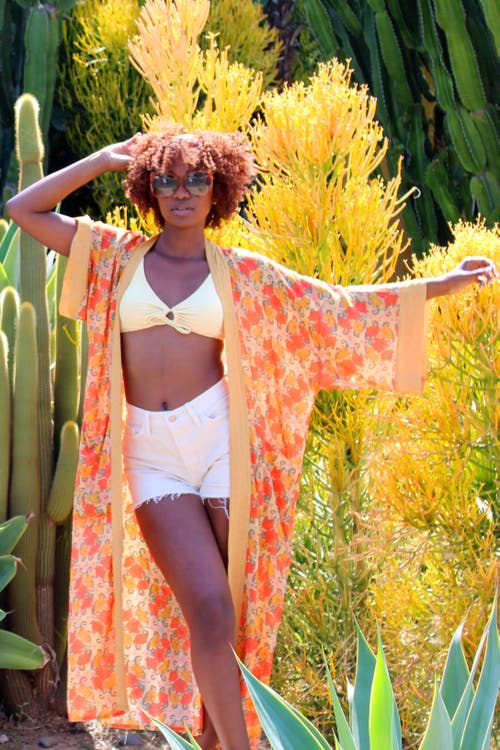 Henelle Duster Robe In Bloom