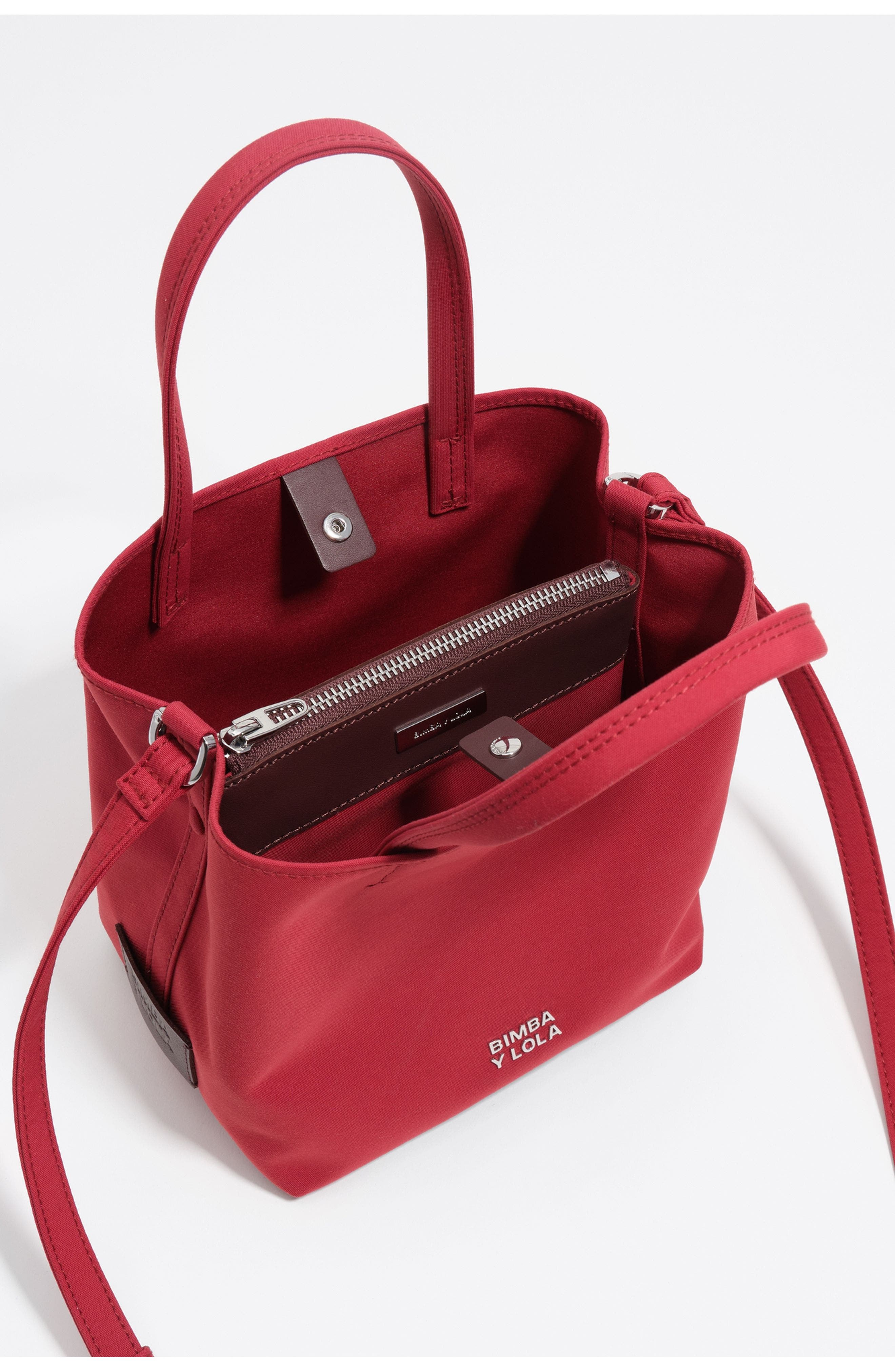 Bimba y Lola Small Nylon Chihuahua Bag, Alternate, color, Dark Red