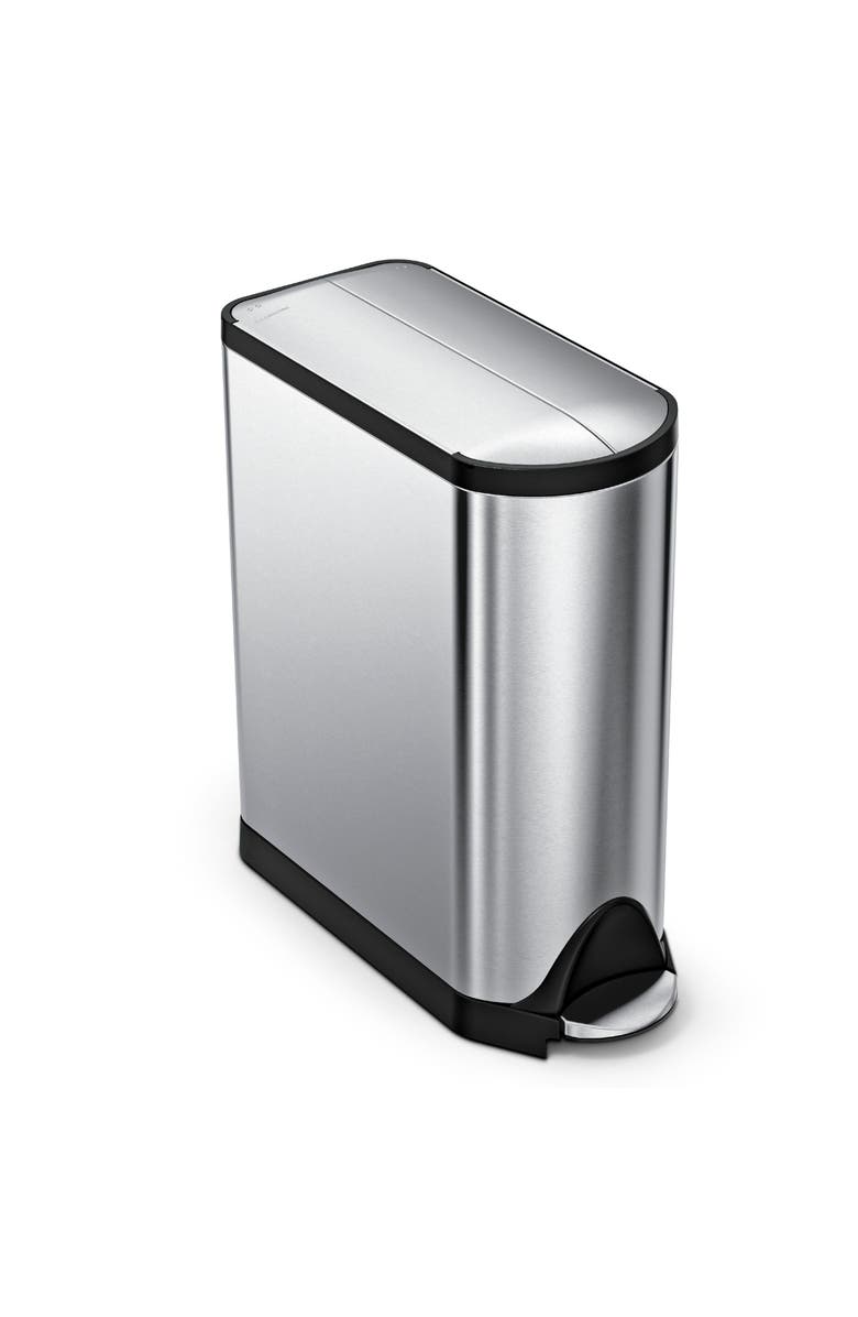 simplehuman 45L butterfly step can, Alternate, color, Brushed