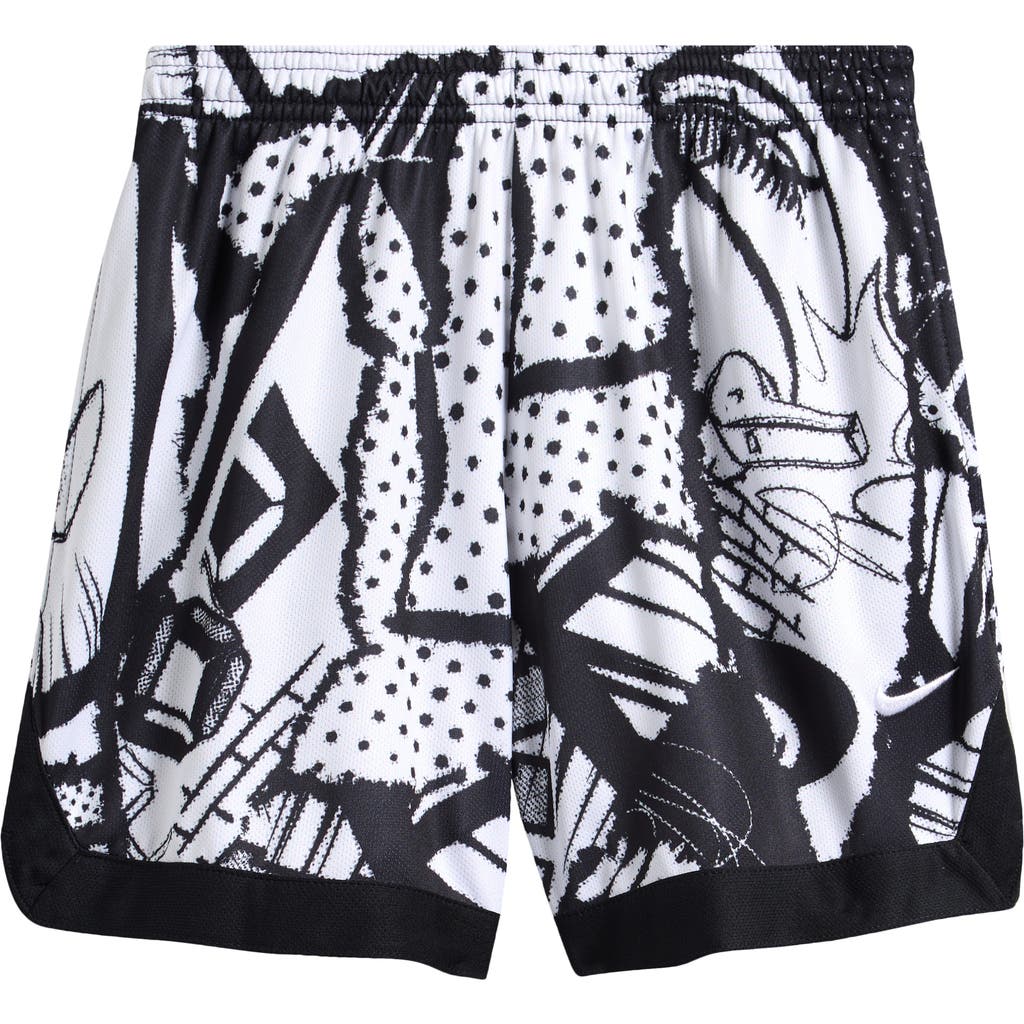 Nike Kids' Dri-fit Mesh Court Shorts In Black