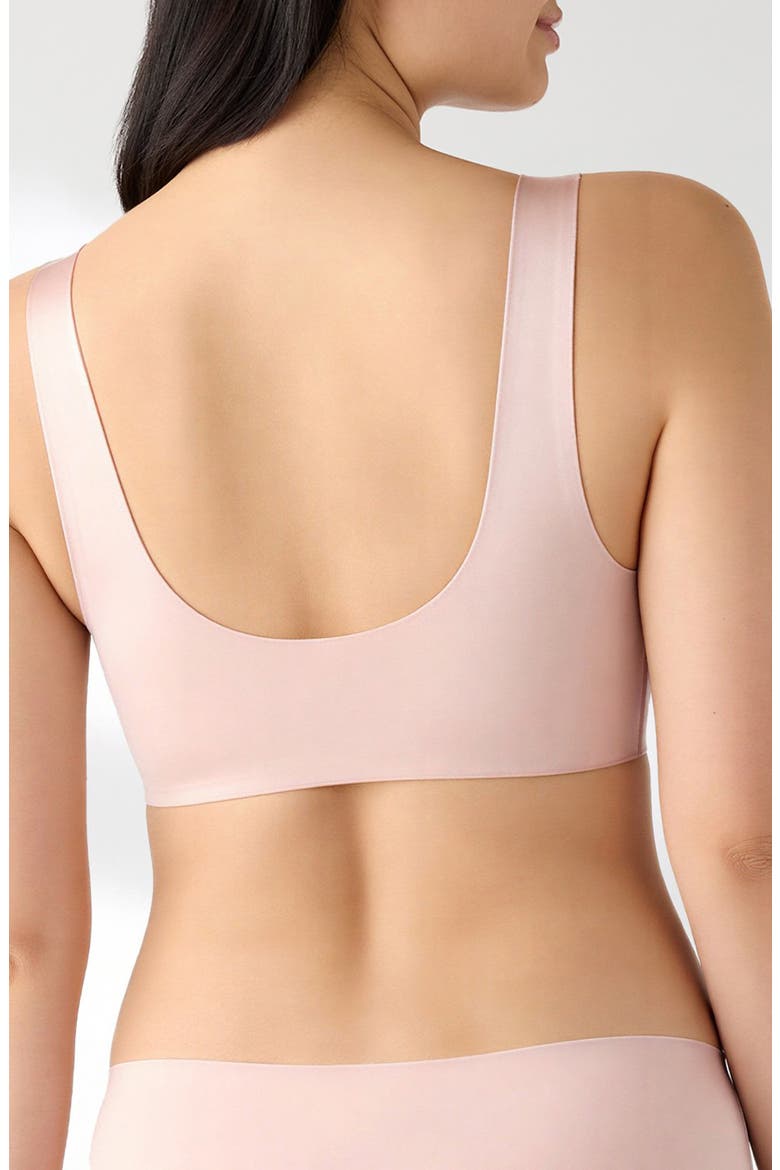 True Body Sheen Unlined Wirefree Bralette, Alternate, color, ROSE SMOKE