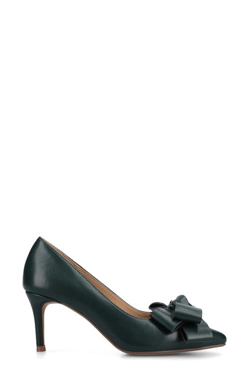 Journee Collection Crystol Pump In Green