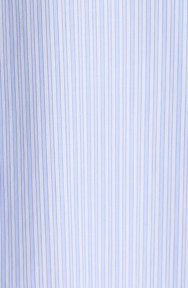 Bottega Veneta Stripe Cotton Poplin Button-Up Shirt, Alternate, color, 9006 White/ Blue