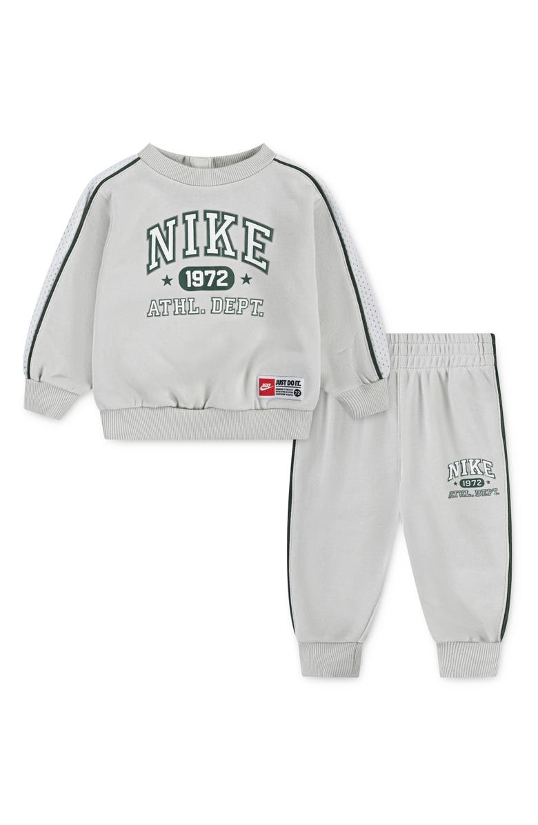 Nike Essential Fleece Sweatshirt & Joggers Set, Main, color, Light Bone