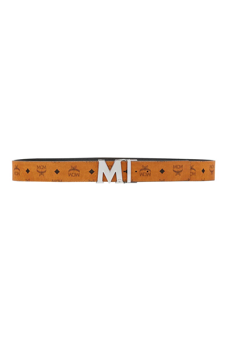 Claus M Reversible Belt 1.75" in Visetos, Alternate, color, COGNAC