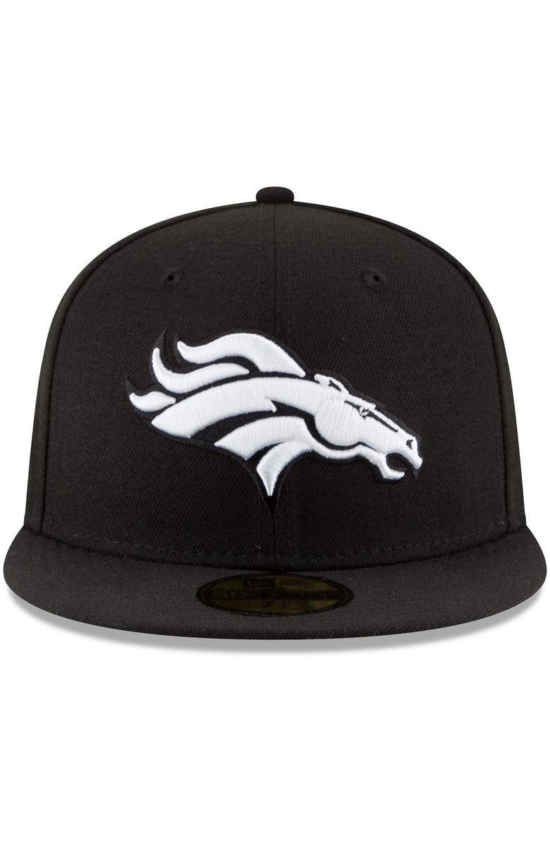 New Era Men's New Era Black Denver Broncos B-Dub 59FIFTY Fitted Hat, Alternate, color,