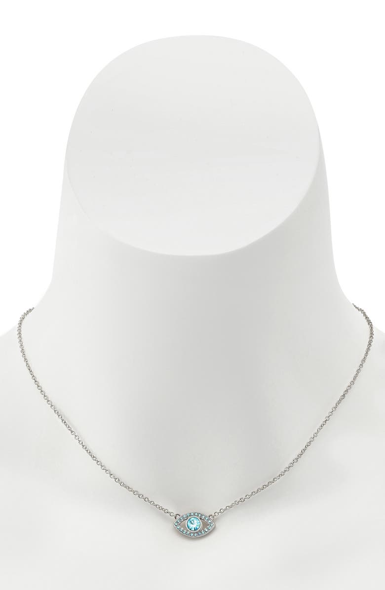 Kurt Geiger London Pavé Evil Eye Pendant, Alternate, color, Blue