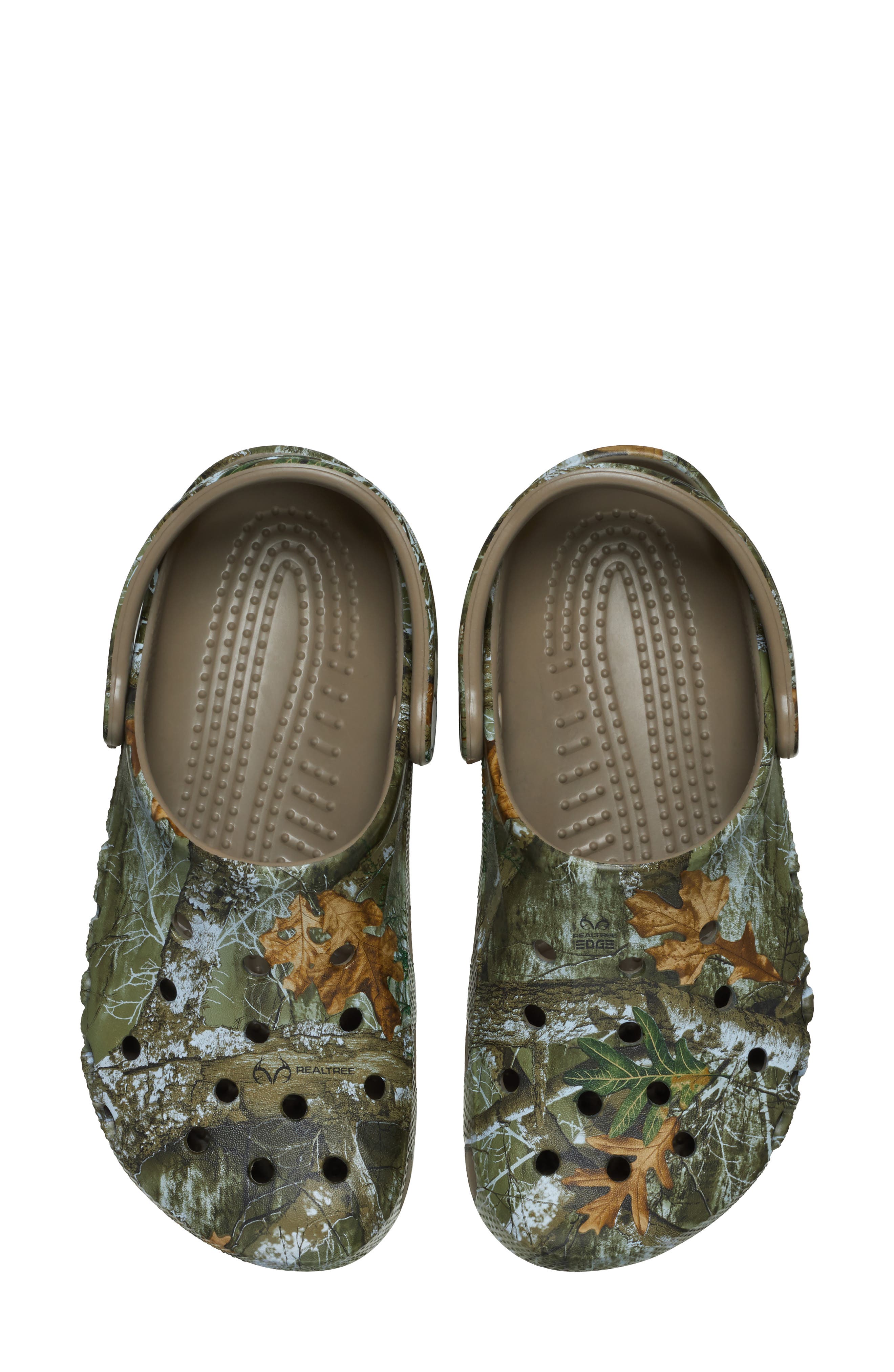 CROCS Gender Inclusive Realtree Edge Camo Baya Clog, Alternate, color, Dark Green Multi