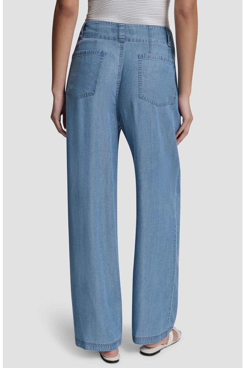 5-Pocket Wide Leg Pants, Alternate, color, STREAM