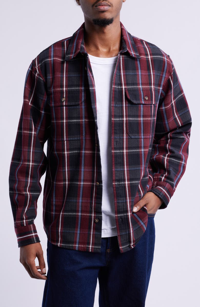 Carhartt Work In Progress Hobart Check Cotton Herringbone Button-Up Shirt, Main, color, 
