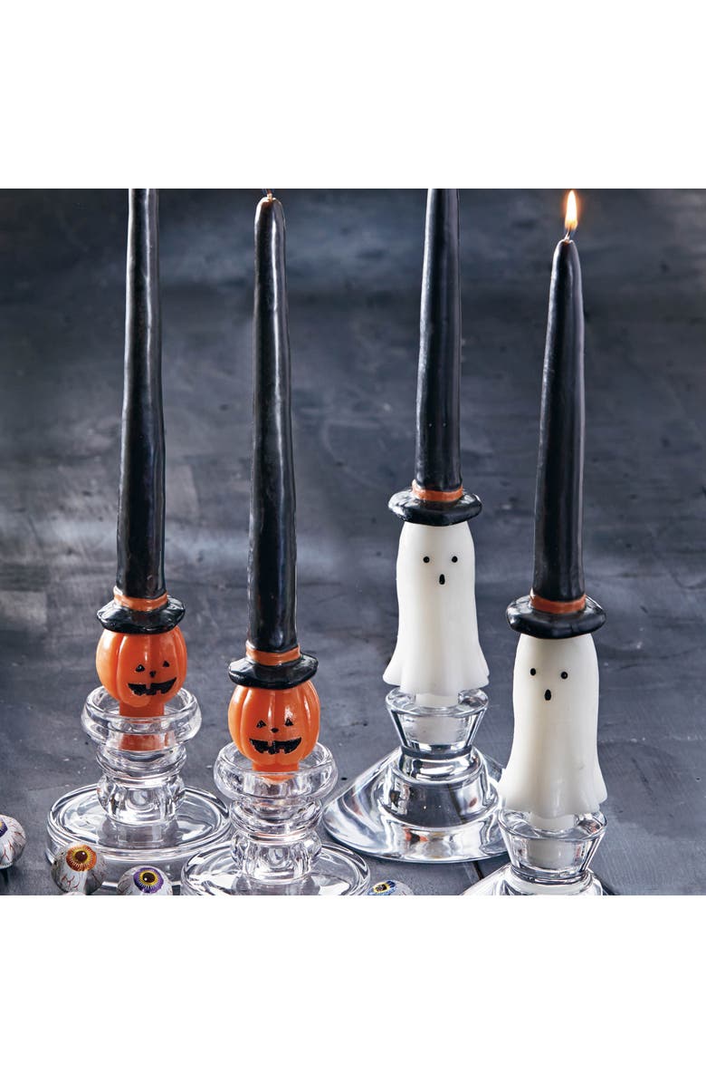 tag Witchy Ghost Taper Candles Black Multi Flame Halloween, Alternate, color, Black