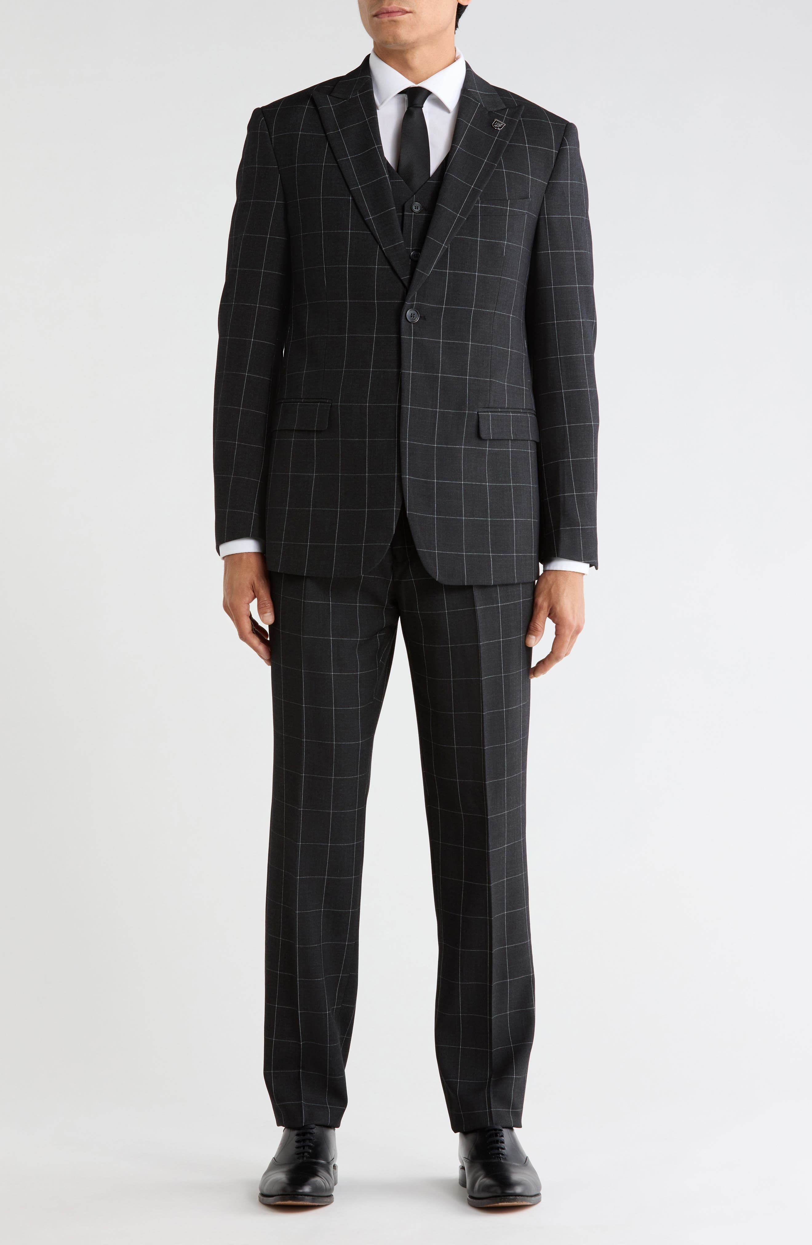 Windowpane 3-Piece Suit