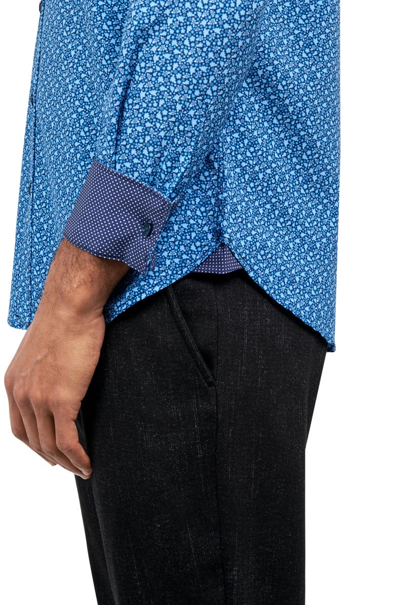 CONSTRUCT Slim Fit Floral 4-Way Stretch Performance Button-Up Shirt, Alternate, color, 