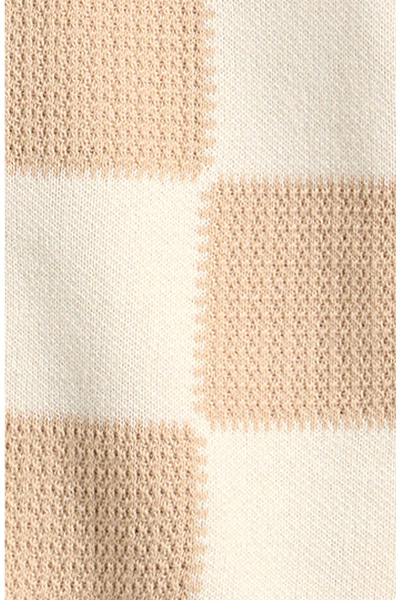 Kids' Checkerboard Knit Button-Up Shirt & Shorts Set, Alternate, color, NEUTRAL