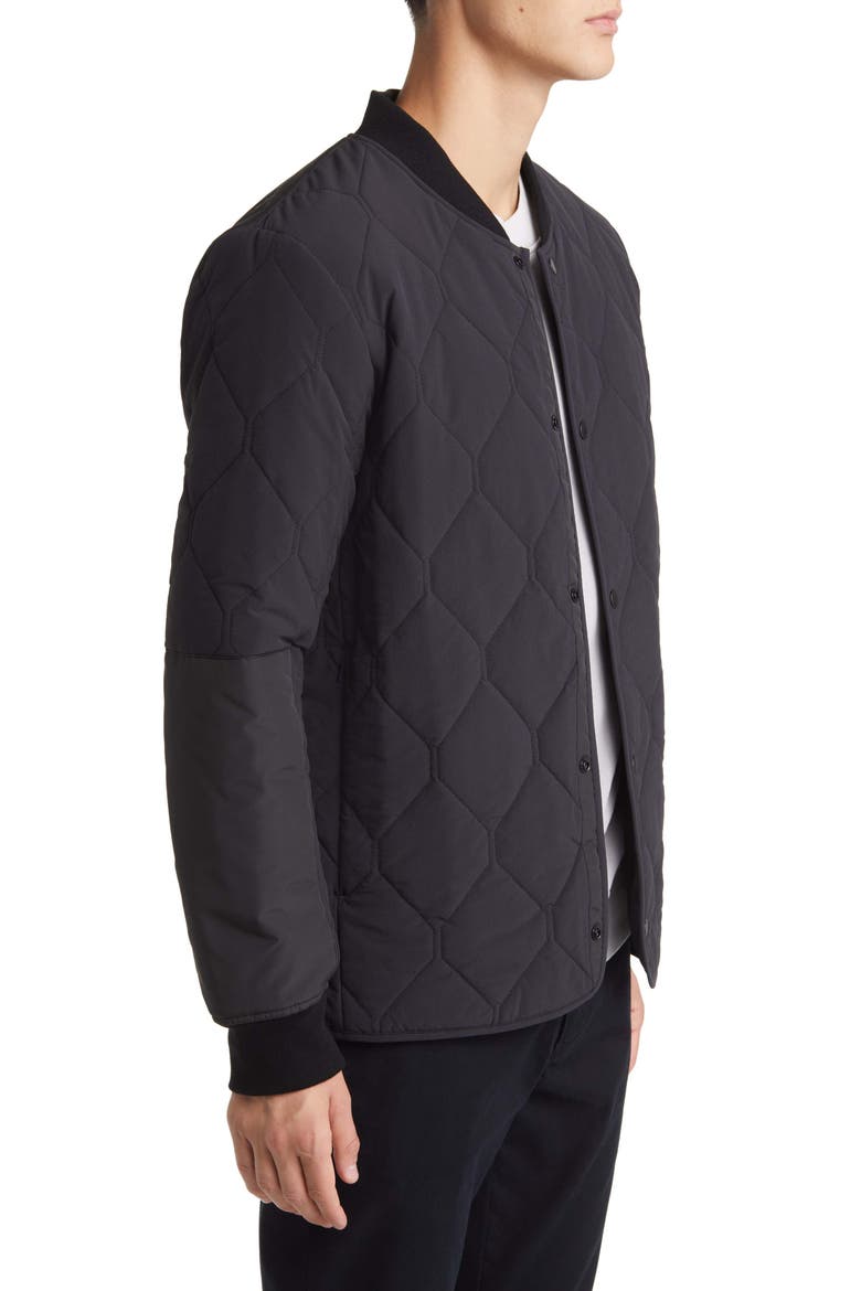 Tailored Reversible Water Resistant Jacket, Alternate, color, BLACK