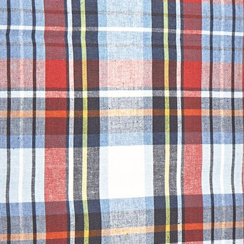 Tag Weekend Plaid Red Blue Black Cotton Table Runner Décor In Multi