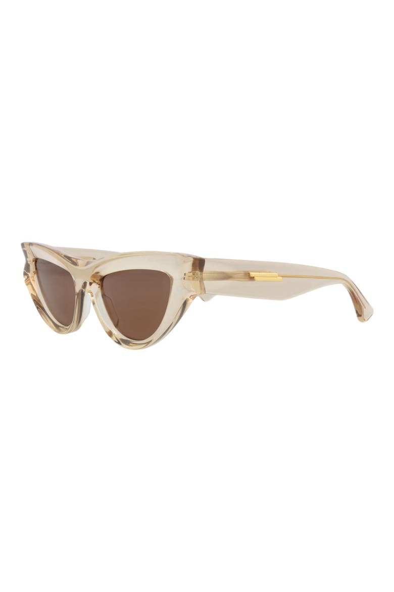 51mm Polarized Cat Eye Sunglasses, Alternate, color, NUDE NUDE BROWN
