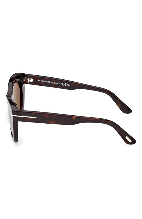 Tom Ford Linda 53mm Butterfly Sunglasses In Brown