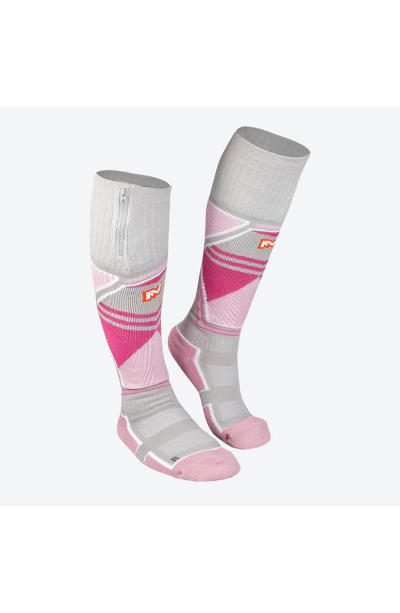 Mobile Warming Premium 3.0 Heated Wool Socks Women's, Alternate, color, Pink