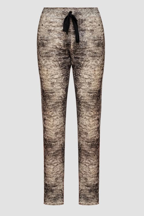 ALEMBIKA ALEMBIKA ABSTRACT REPTILE SKIN SLIM-FIT STRETCH JEANS