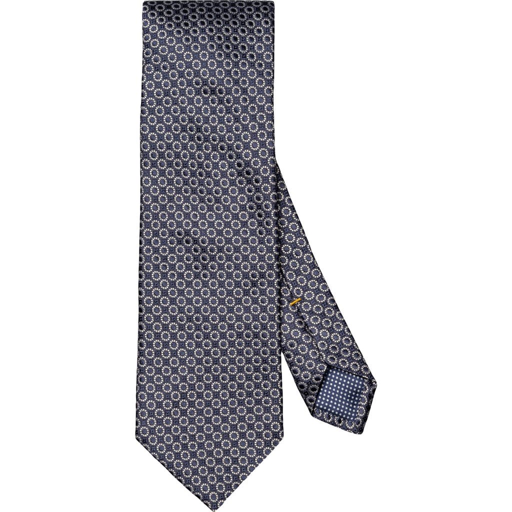 Eton Dot Jacquard Silk Tie In Blue