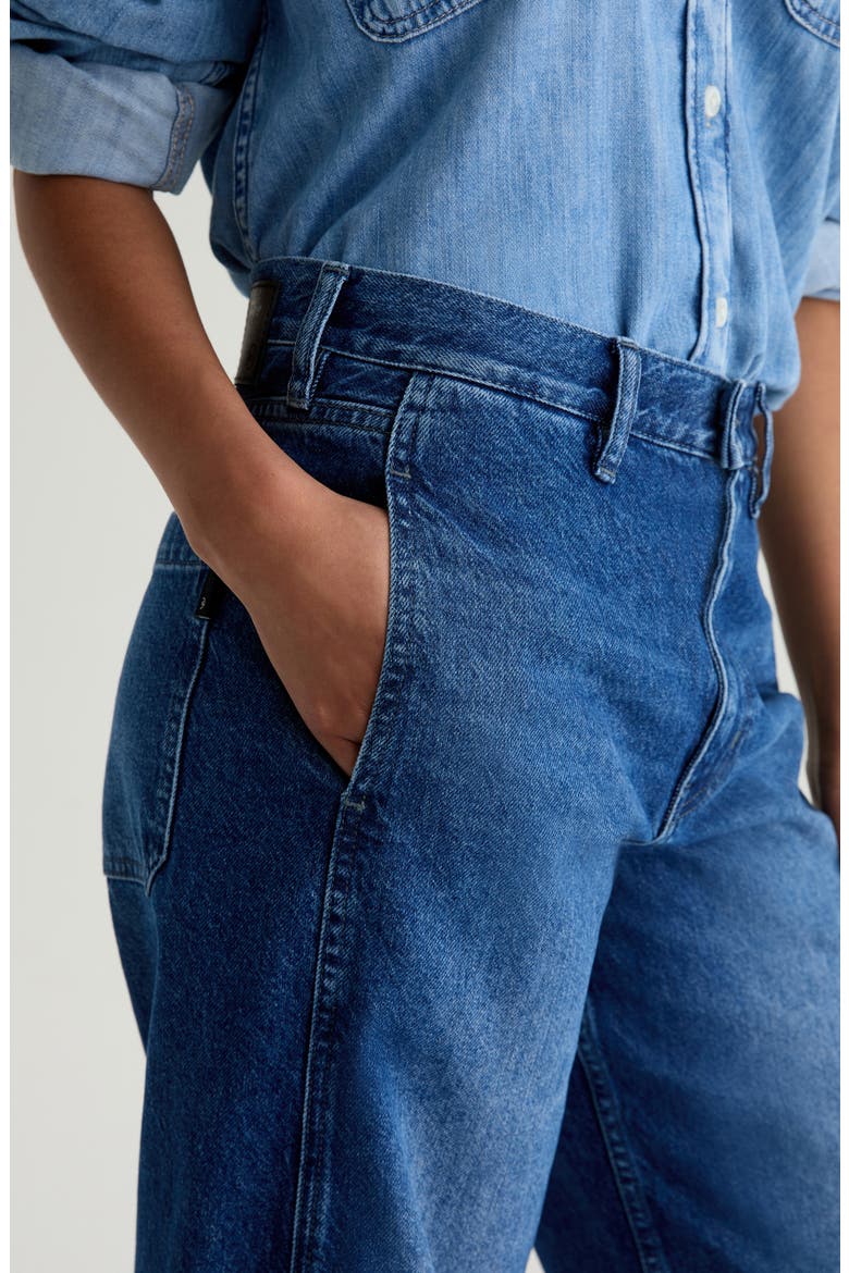 Mercer High Waist Barrel Jeans, Alternate, color, SIDECAR