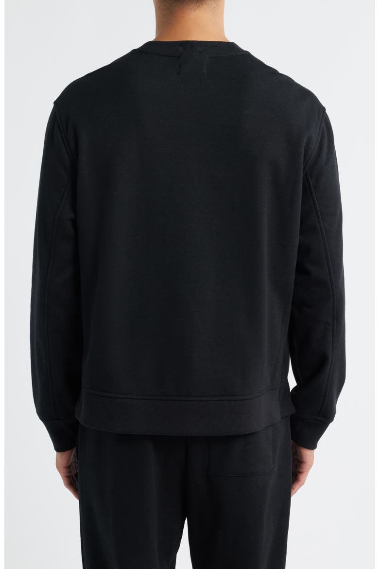 Nyles Relaxed Sweatshirt, Alternate, color, BLACK