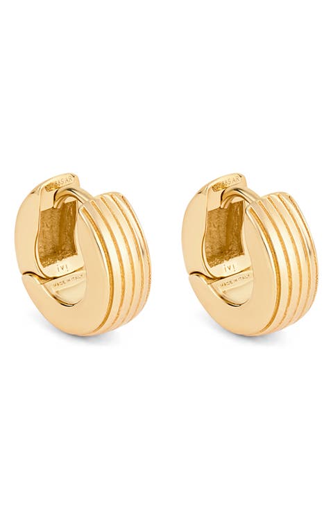 Slim Aurelia Huggie Hoop Earrings