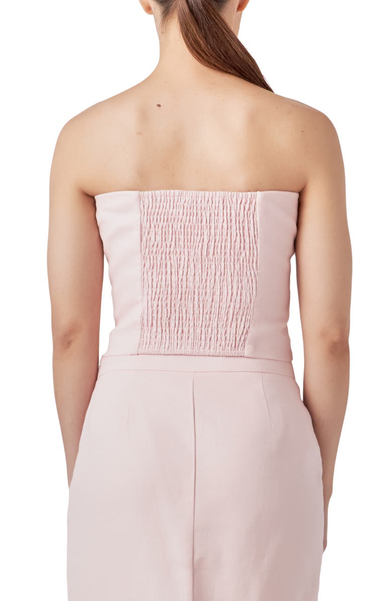 Endless Rose Strapless Linen Top, Alternate, color, Dusty Pink