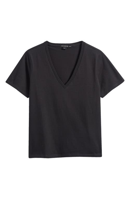 GOOD AMERICAN GOOD AMERICAN HERITAGE V-NECK T-SHIRT 