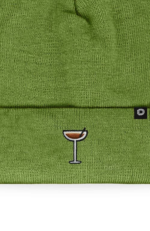 Dalix Coffee Martini Beanie Cap In Green