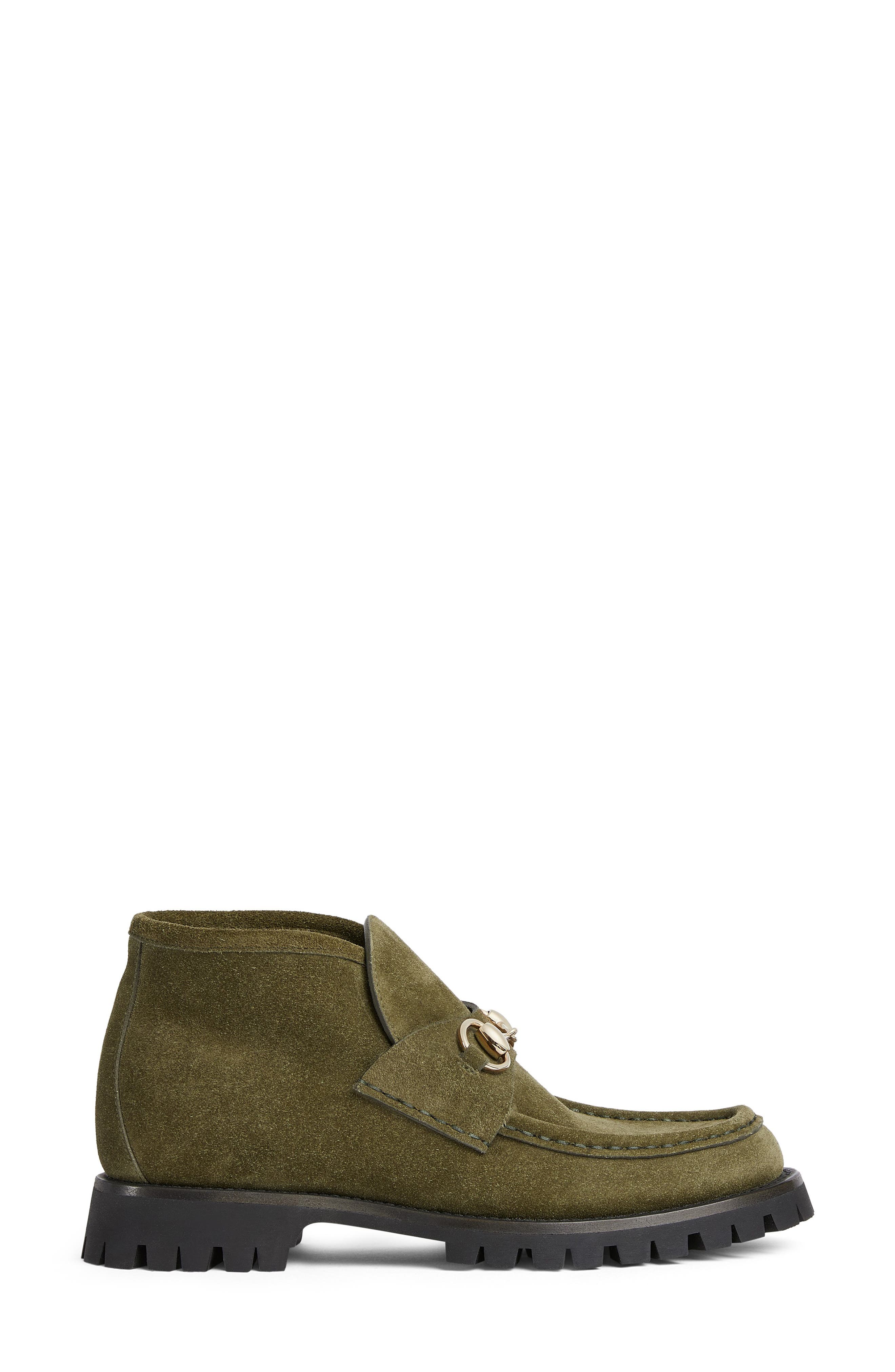 Sylke Loafer Bootie, Alternate, color, DARK GREEN