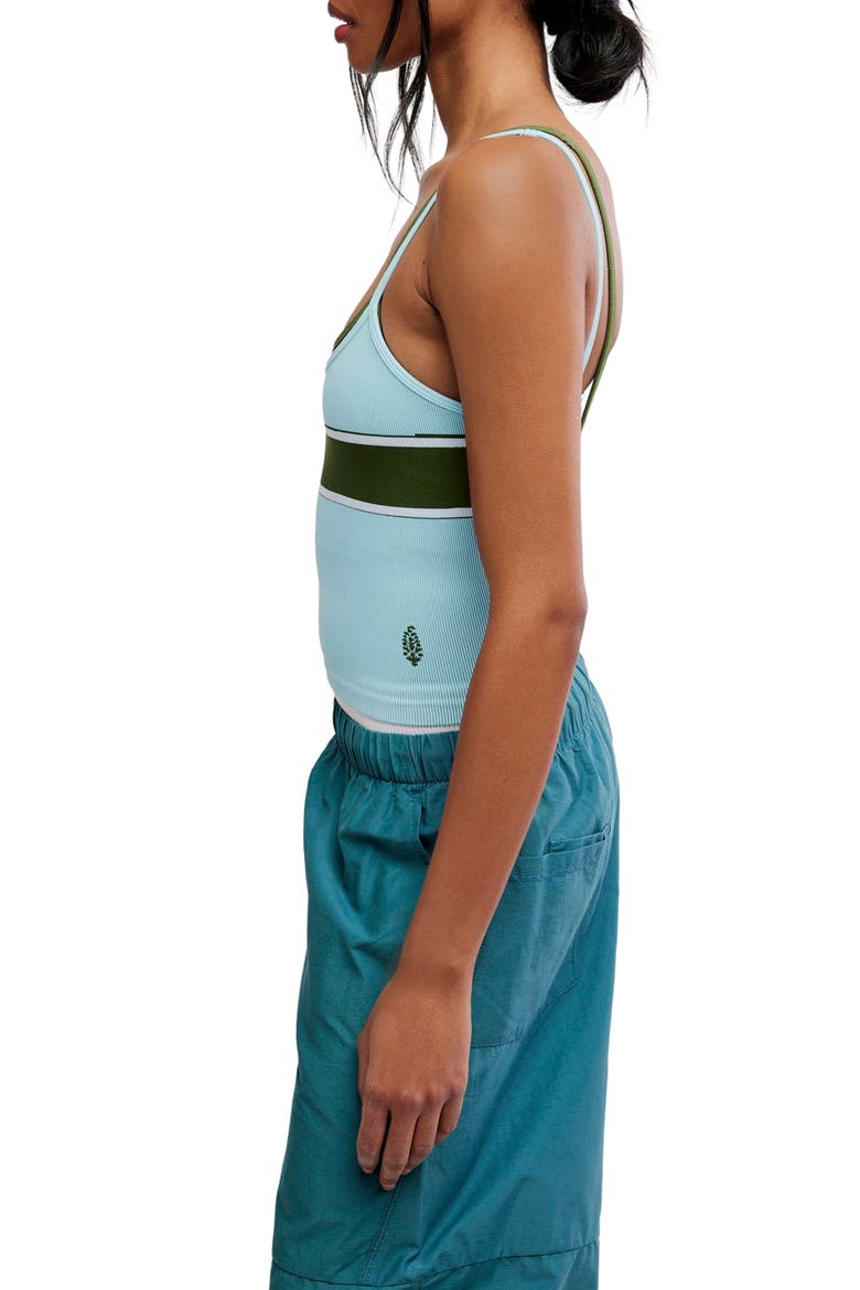 All Clear Rib Tank, Alternate, color, FROSTY COMBO