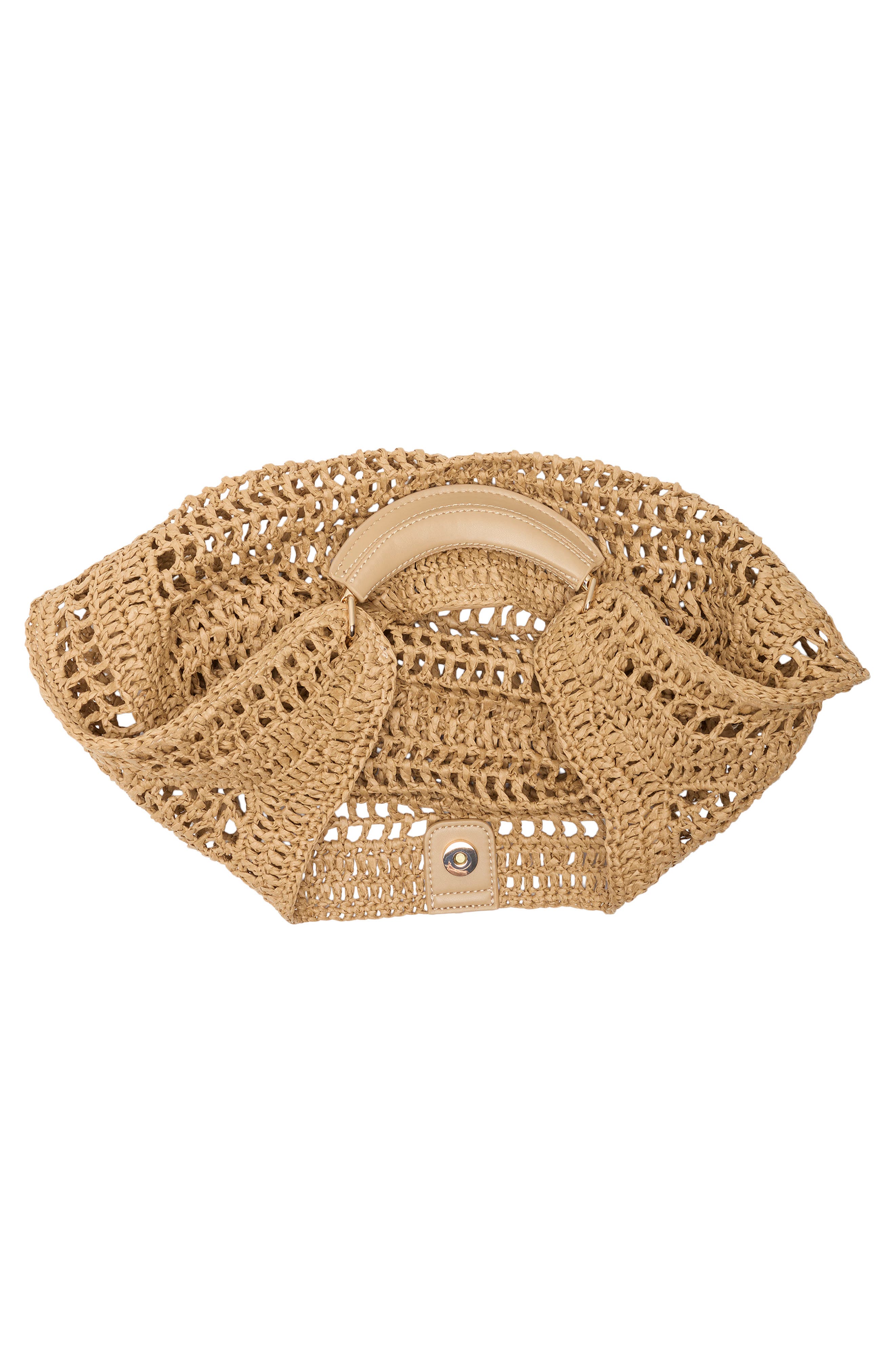 Straw Hobo Shoulder Bag, Alternate, color, NATURAL