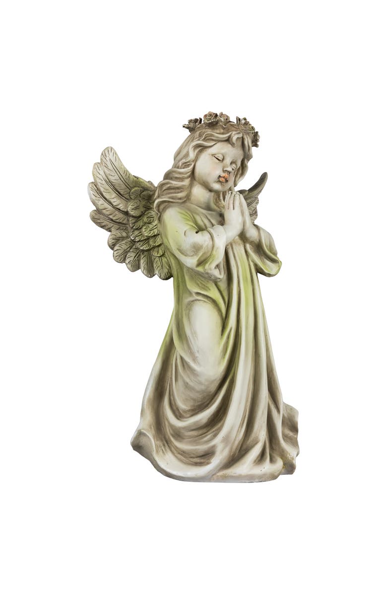 Northlight 27" Praying Angel Standing Outdoor Garden Statue, Alternate, color, Gray