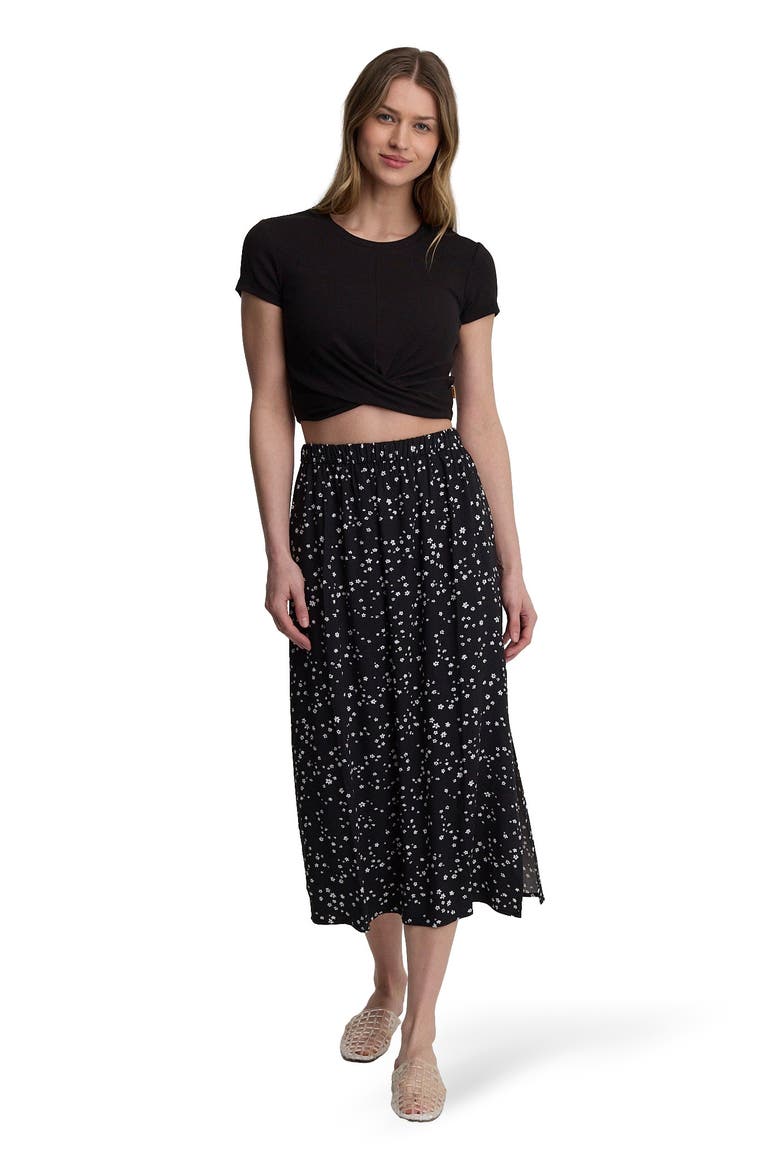 Yaletown Skirt, Main, color, Meteorite Black/Bloom Floral