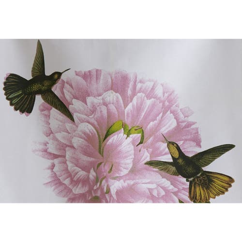 Tag Hummingbird Pink Flower Dishtowel Set Cotton Kitchen Towels Summer Decor Machine Wash In White