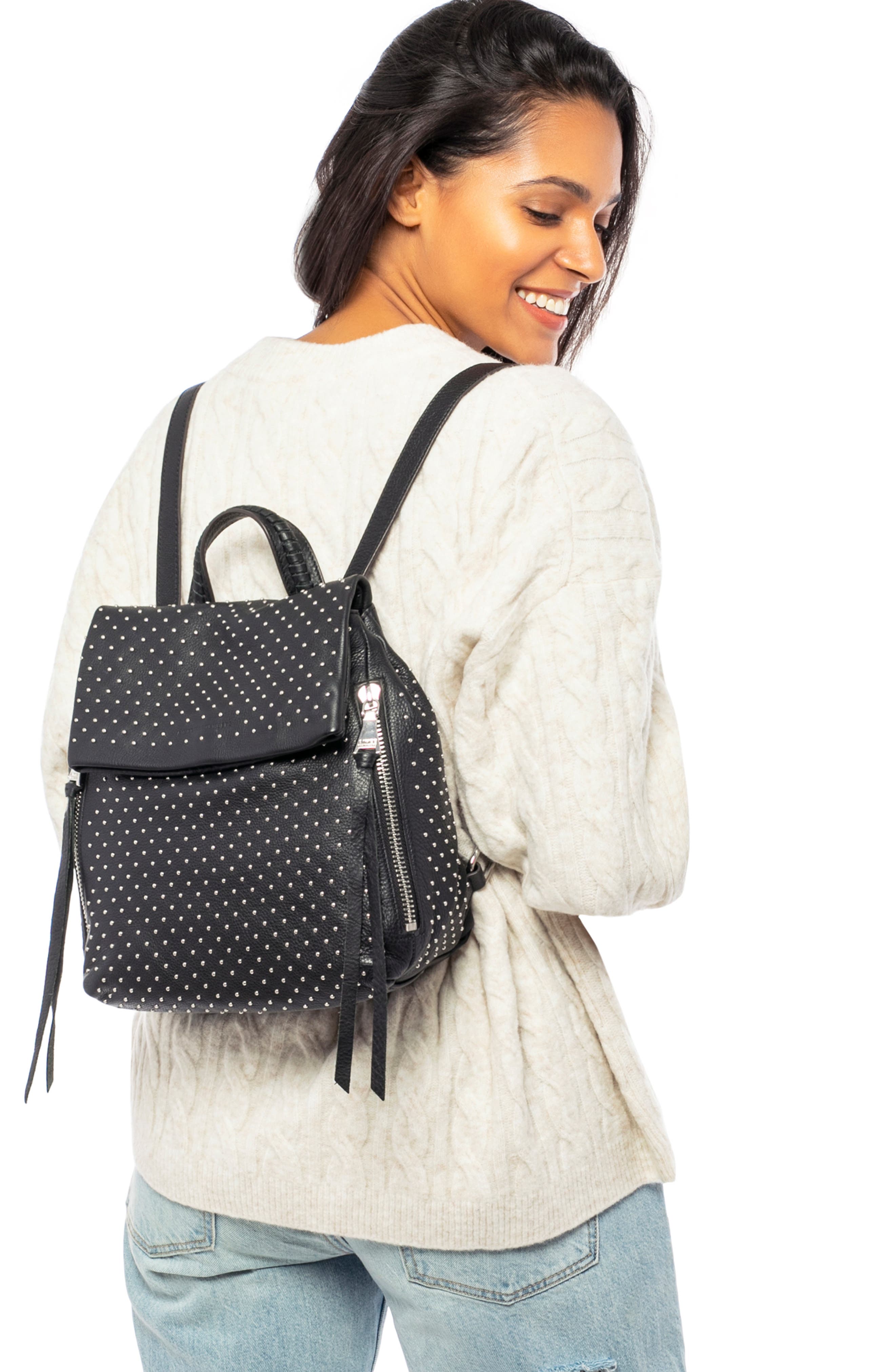 Kestenberg Bali Backpack, Alternate, color, BLACK MICRO STUDS