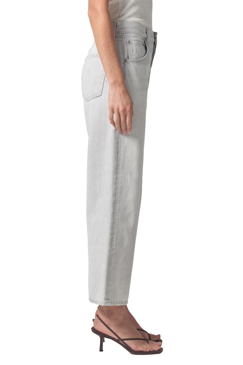 Gaucho High Waist Wide Leg Organic Cotton Jeans, Alternate, color, COMET