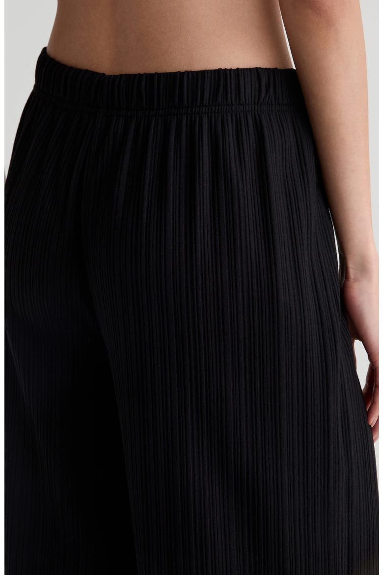 Koda Crinkle Wide Leg Pants, Alternate, color, SUPER BLACK