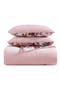 Floral Reversible Microfiber & Velvet Duvet Cover Set