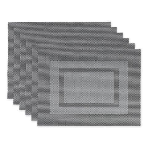 PVC Double frame Placemat Set/6
