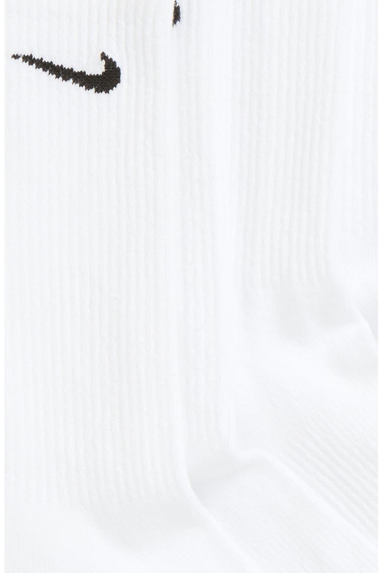 3-Pack Everyday Plus Cushion Crew Training Socks, Alternate, color, 100 WHITE/BLACK