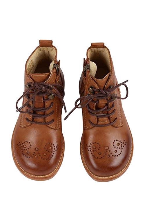 Young Soles Buster Kids Brogue Boot In Brown